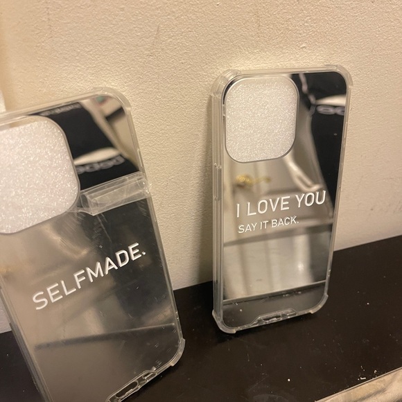 - 2 cute mirror iPhone 13 pro case brand new - Picture 3 of 7